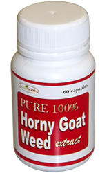 HORNY GOAT WEED extract - Libido Enhancer -  Size 60 Capsules