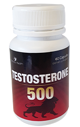 TESTOSTERONE  500 - Promotes Healthy Testosterone Levels - Size  60 Capsules